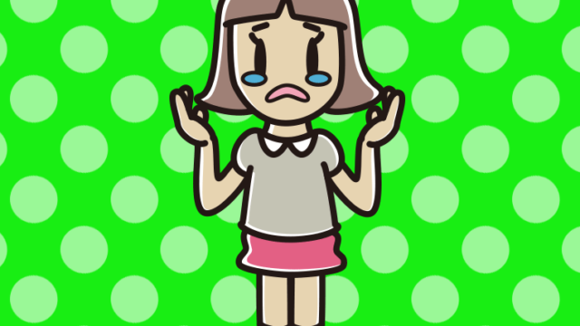 泣きながら話す小学生女子のイラスト【色、背景あり】PNG