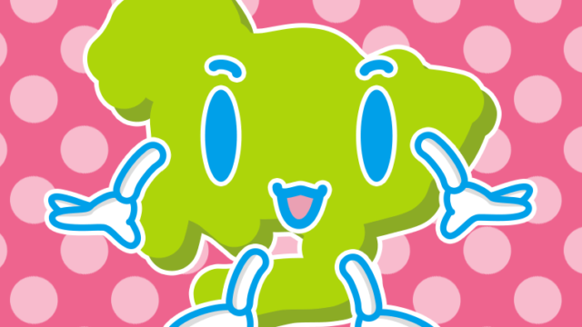 かわいい愛知ちゃんのイラスト【色、背景あり】PNG