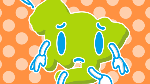 悲しそうな愛知ちゃんのイラスト【色、背景あり】PNG