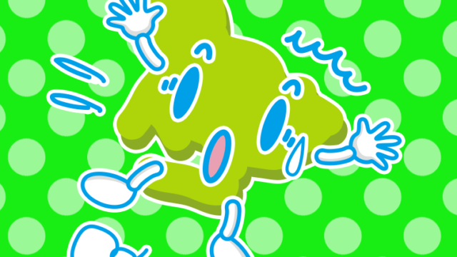 驚く愛知ちゃんのイラスト【色、背景あり】PNG