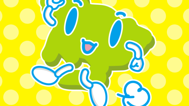 走る愛知ちゃんのイラスト【色、背景あり】PNG