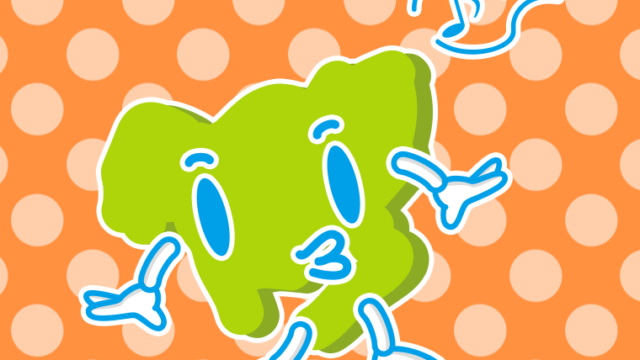 口笛を吹く愛知ちゃんのイラスト【色、背景あり】PNG