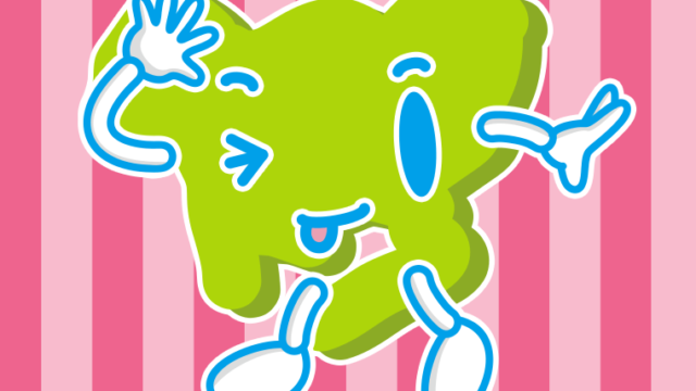 テヘヘな愛知ちゃんのイラスト【色、背景あり】PNG