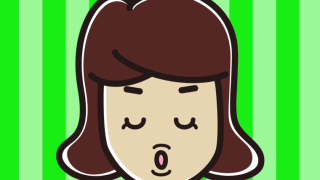 キス顔をする女子高校生のイラスト【色、背景あり】PNG