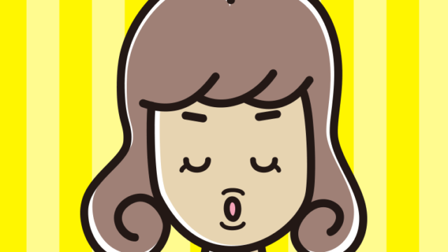 キス顔をする女子大学生のイラスト【色、背景あり】PNG