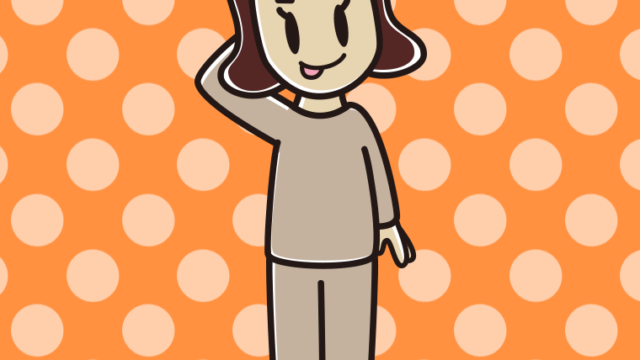 テヘヘな部屋着の女子高校生のイラスト【色、背景あり】PNG