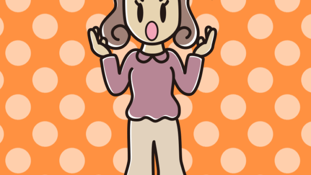 怒りながら話す女子大学生のイラスト【色、背景あり】PNG