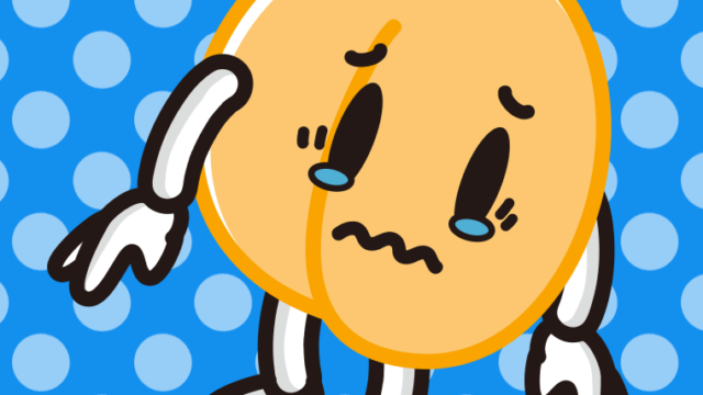 泣くあんずちゃんのイラスト【色、背景あり】PNG