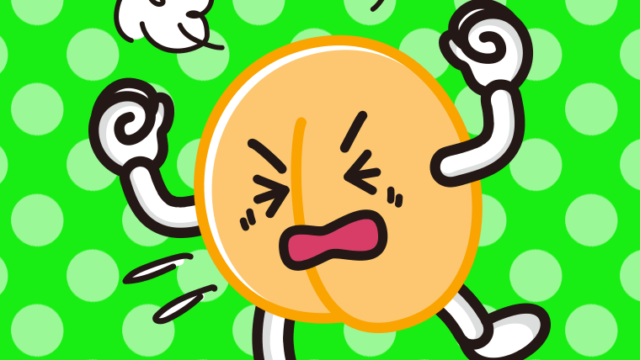 カンカンに怒るあんずちゃんのイラスト【色、背景あり】PNG