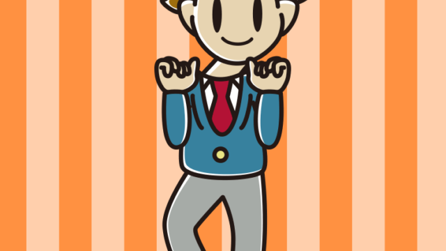 首振りダンスをする男子高校生のイラスト【色、背景あり】PNG