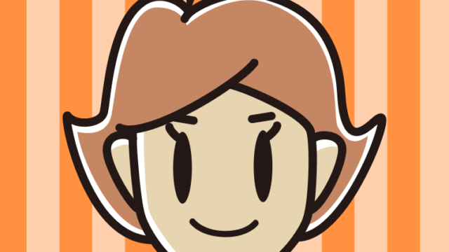 アホ毛の女性のイラスト【色、背景あり】PNG