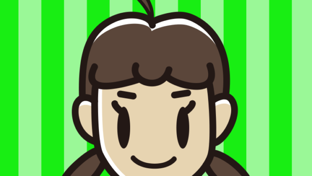 アホ毛の女子中学生のイラスト【色、背景あり】PNG