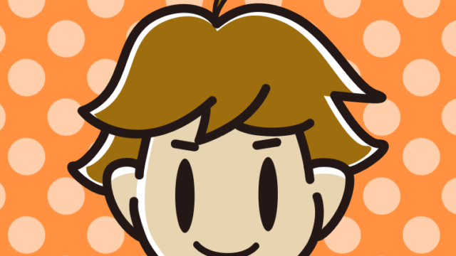 アホ毛の男子高校生のイラスト【色、背景あり】PNG