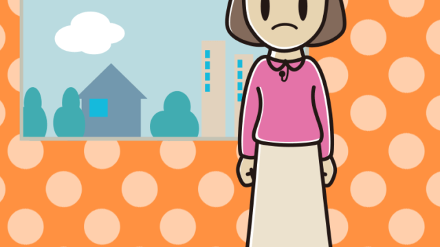 怒る女性アナウンサーのイラスト【色、背景あり】PNG