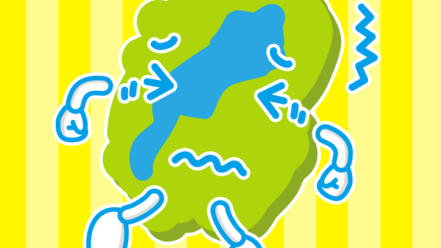 ブルブル震える滋賀ちゃんのイラスト【色、背景あり】PNG