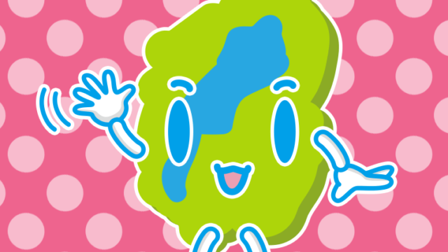 手を振る滋賀ちゃんのイラスト【色、背景あり】PNG