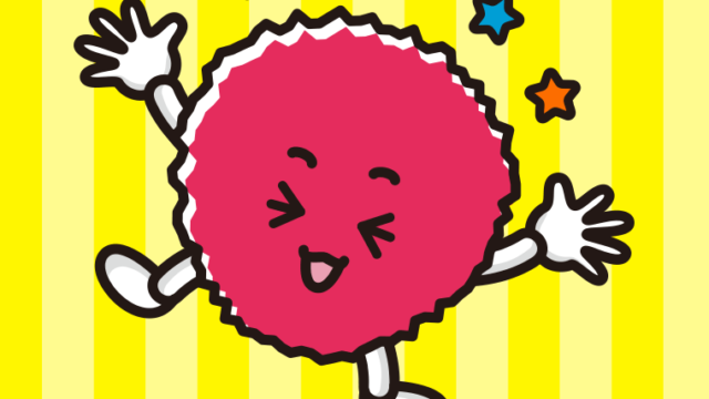 喜ぶライチちゃんのイラスト【色、背景あり】PNG