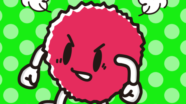 怒るライチちゃんのイラスト【色、背景あり】PNG