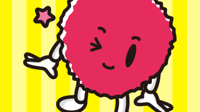 ウインクするライチちゃんのイラスト【色、背景あり】PNG