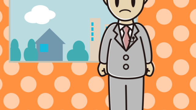 怒る男性アナウンサーのイラスト【色、背景あり】PNG