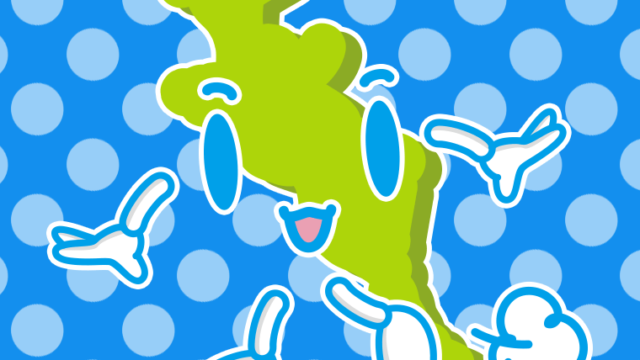 歩く京都ちゃんのイラスト【色、背景あり】PNG