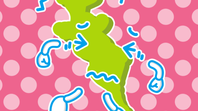 ブルブル震える京都ちゃんのイラスト【色、背景あり】PNG