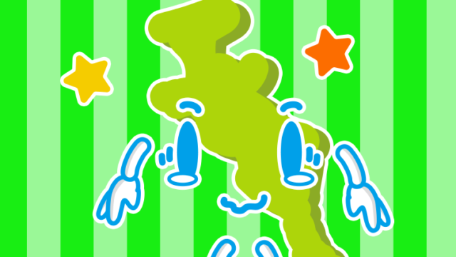 ジーンとする京都ちゃんのイラスト【色、背景あり】PNG