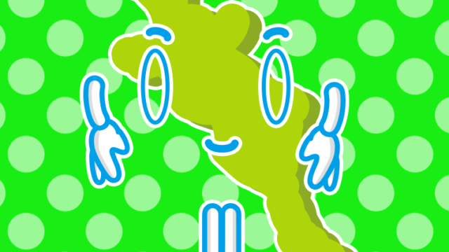 お辞儀する京都ちゃんのイラスト【色、背景あり】PNG