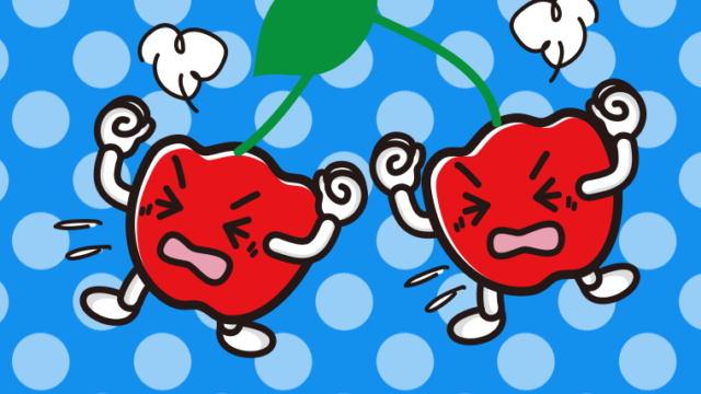 カンカンに怒るアセロラちゃんのイラスト【色、背景あり】PNG