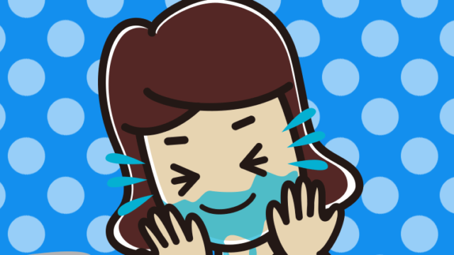 顔を洗う女子高校生のイラスト【色、背景あり】PNG