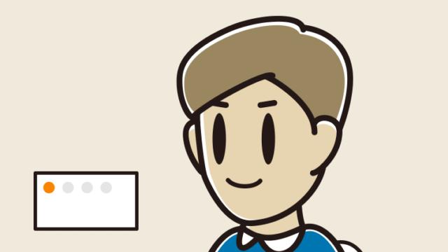 トイレを使う男性のイラスト【色、背景あり】PNG