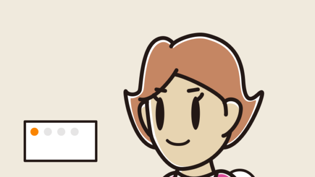 トイレを使う女性のイラスト【色、背景あり】PNG