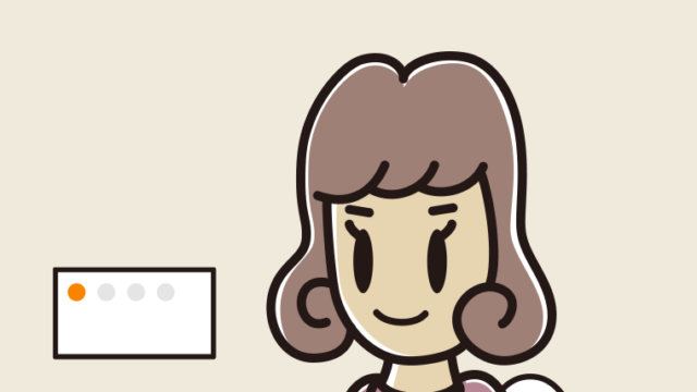 トイレを使う女子大学生のイラスト【色、背景あり】PNG