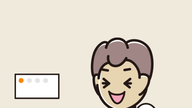 トイレで笑う男子中学生のイラスト【色、背景あり】PNG