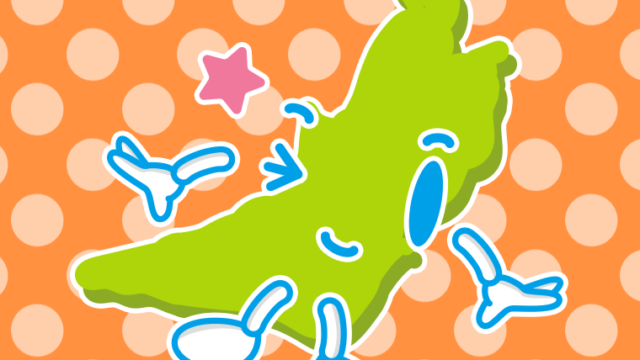 ウインクする大阪ちゃんのイラスト【色、背景あり】PNG