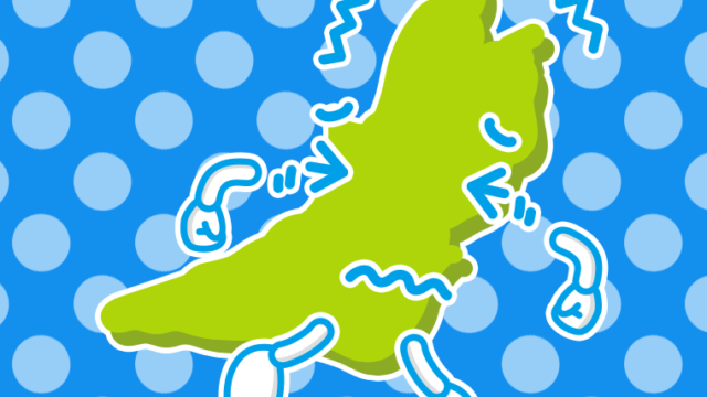 ブルブル震える大阪ちゃんのイラスト【色、背景あり】PNG