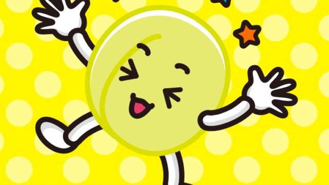 喜ぶ梅ちゃんのイラスト【色、背景あり】PNG