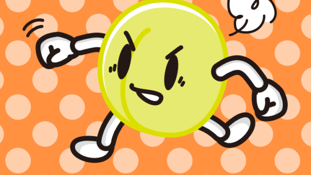 パンチする梅ちゃんのイラスト【色、背景あり】PNG