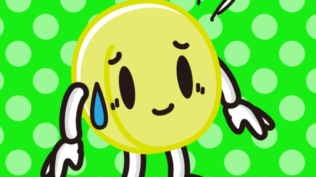 苦笑いする梅ちゃんのイラスト【色、背景あり】PNG