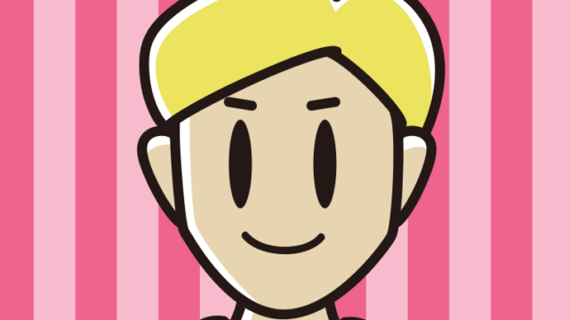 金髪の男性のイラスト【色、背景あり】PNG