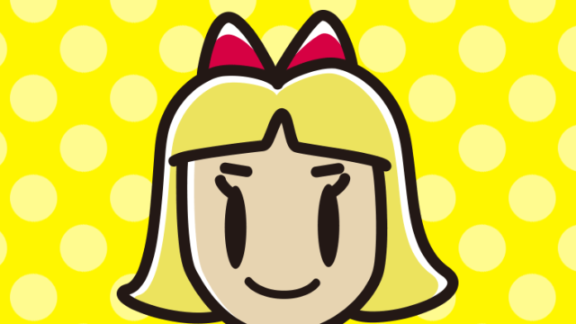 金髪の小学生女子のイラスト【色、背景あり】PNG