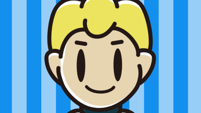 金髪の男子中学生のイラスト【色、背景あり】PNG