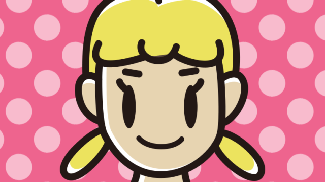 金髪の女子中学生のイラスト【色、背景あり】PNG