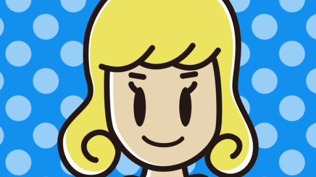 金髪の女子大学生のイラスト【色、背景あり】PNG