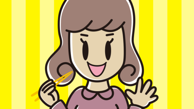 味噌汁を飲む女子大学生のイラスト【色、背景あり】PNG