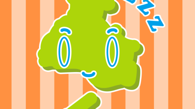 眠る兵庫ちゃんのイラスト【色、背景あり】PNG