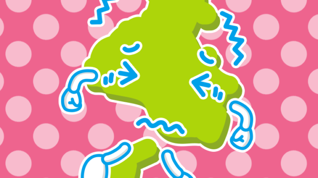 ブルブル震える兵庫ちゃんのイラスト【色、背景あり】PNG