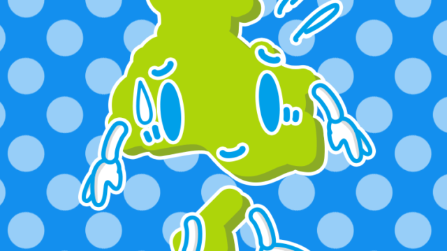 苦笑いする兵庫ちゃんのイラスト【色、背景あり】PNG