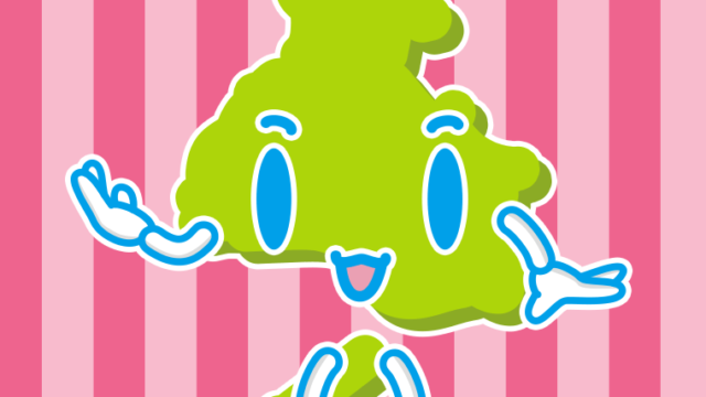 案内する兵庫ちゃんのイラスト【色、背景あり】PNG