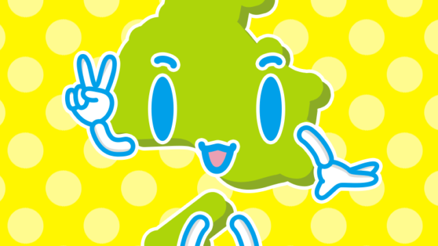 ピースをする兵庫ちゃんのイラスト【色、背景あり】PNG